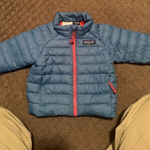 Patagonia baby' Blue down sweater jacket